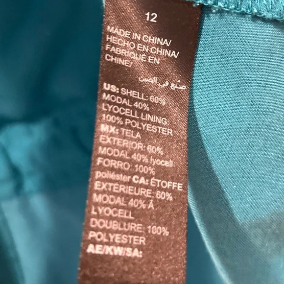 White House Black Market Teal Lightweight Utility Jacket - Picture 6 of 6